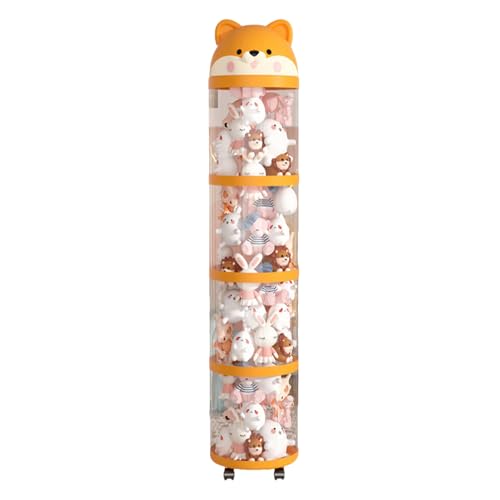 Holdes Plüschtier Halter,Plüschtier Aufbewahrung Organizer Turm - Großer durchsichtiger Turm mit Rädern, Stofftierhalter Röhre zur Raumdekoration für Spielzimmer, Schlafzimmer und Holdes Plüschtier Halter,Plüschtier Aufbewahrung Organizer Turm - Großer durchsichtiger Turm mit Rädern, Stofftierhalter Röhre zur Raumdekoration für Spielzimmer, Schlafzimmer und von Holdes