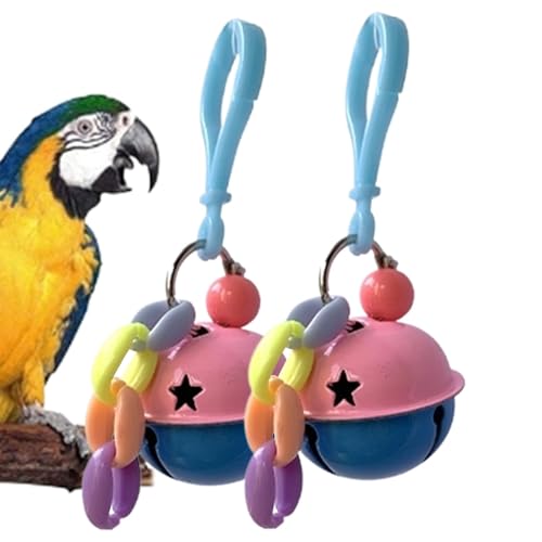 Holdes Vogelkäfigglocke Spielzeug | Vogelkäfig Glocke Anhänger | Wiederverwendbare große Nymphensittiche Spielzeug Vogelkäfig Zubehör für interaktiven Spaß Holdes Vogelkäfigglocke Spielzeug | Vogelkäfig Glocke Anhänger | Wiederverwendbare große Nymphensittiche Spielzeug Vogelkäfig Zubehör für interaktiven Spaß von Holdes