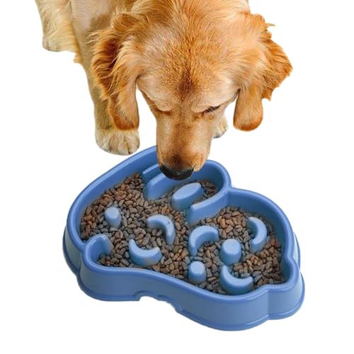 Langsam fressende Hundenapf - Hundenapf für langsames Fressen, rutschfest und schlucksicher | Napf im Swirl-Design für kleine, mittelgroße und große Hunderassen Holdes von Holdes