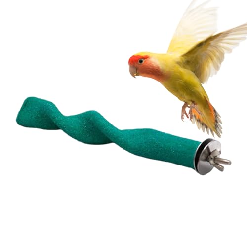 Papageien-Mattständer - Parrot Frosted Play Duschständer | Bar Vogelkäfige Spielzeug Krallenstäbe Schleifstab Zubehör für Wellensittiche Nymphensittiche Holdes von Holdes