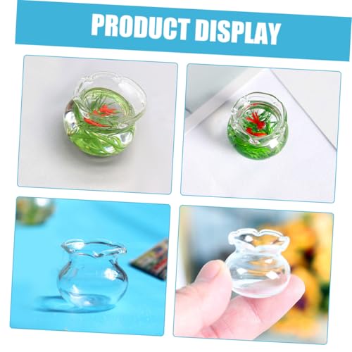 Holibanna 2 Stück Miniatur Glasfischglas Transparent Dekoratives Aquarium Für Puppenhaus DIY Bastelzubehör Miniatur Dekoration Für Zuhause Büro Holibanna 2 Stück Miniatur Glasfischglas Transparent Dekoratives Aquarium Für Puppenhaus DIY Bastelzubehör Miniatur Dekoration Für Zuhause Büro von Holibanna