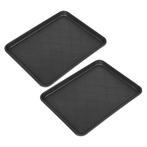 Holibanna 2 Stück Tierfuttermatten Tablett Schuhtablett Stiefelabstreifer Schuhmatte Tablett Für Den Innenbereich Kleinigkeiten Tablett Stiefeltablett Tablett Für Den Innenbereich von Holibanna