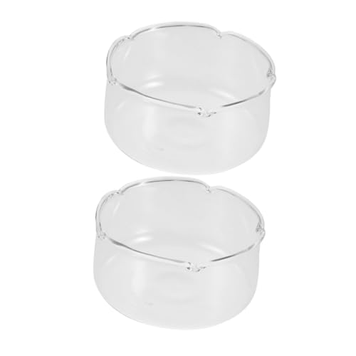 Holibanna 2 Stück Transparenter Glas Blumentopf Blumenvase Landschaftsflasche Glasterrarien Für Pflanzen Glaspflanzen Terrarium Behälter Glas Pflanzgefäß Vase Mikroglas von Holibanna