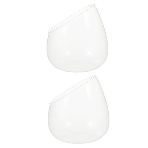 Holibanna 2Stücke Schrägschnitt Glasvase Blasenform für Blumen und Pflanzen für Terrarien und Dekoration im Wohnbereich Langlebig und Elegant Geschenkidee für Freunde Holibanna 2Stücke Schrägschnitt Glasvase Blasenform für Blumen und Pflanzen für Terrarien und Dekoration im Wohnbereich Langlebig und Elegant Geschenkidee für Freunde von Holibanna