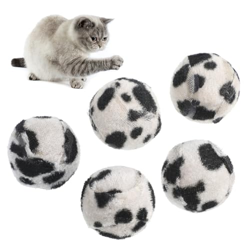 Holibanna 5 Stück Katze Fangball Mini Schaum Süße Katzenspielzeug Kratzen Katzen Interaktive Spielzeuge Bunt Katzentennisbälle Interaktiver Ball Für Katzenspielzeug Lustig Plüsch Knuddelig von Holibanna