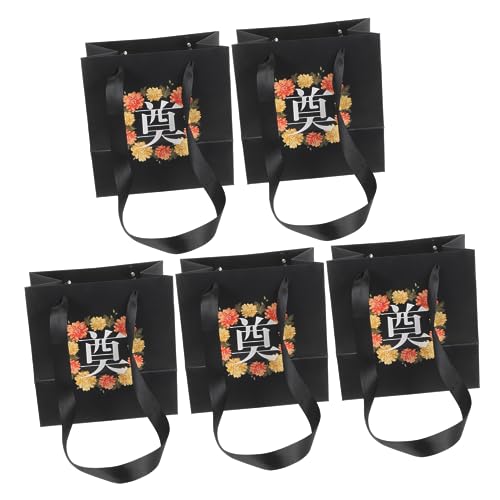 Holibanna 5 Stück Teiliges Tragbare Grabblumen Taschen mit Henkel Praktische Kleine Friedhofsbeutel für Grabbesuche Geeignet für Geisterfest und Friedhofsdekorationen von Holibanna