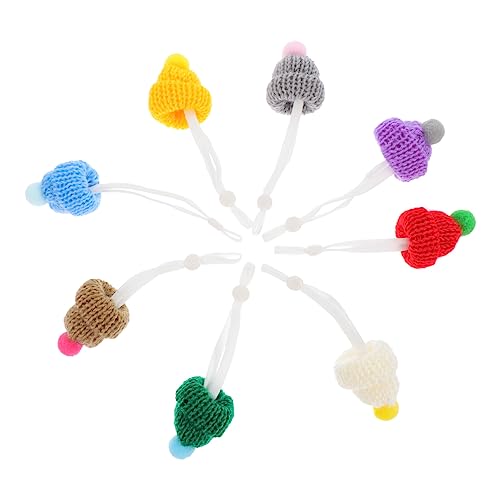Holibanna 8 Stück Niedlicher Mini-Haustierhut Kleintierhut Mit Verstellbarem Riemen Tierdekoration Liefert Accessoires von Holibanna