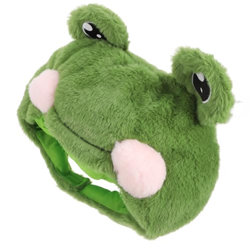 Holibanna Cute Plush Frog Hut Mit Schal Und Ohren Winter Ski Mütze Für Cosplay Fotografie Und Partys Und Bequem Für Erwachsene von Holibanna