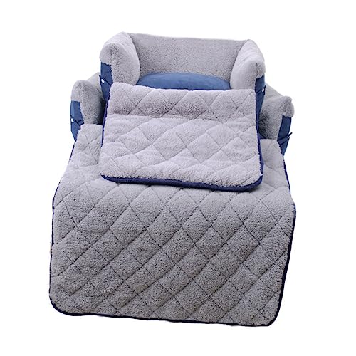 Holibanna Hundesofabett Mittelgroß Quadratisch Hundehüttendecke Hält Warm Weiches Material Multifunktional Waschbar Gemütlich von Holibanna