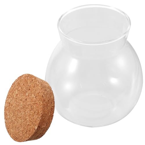 Holibanna Miniature Wishing Bottle Transparente Glasflasche für Aquarien Kreative Deko für Hochzeiten und Partys zum Aufbewahren von Kleinen Gegenständen und Botschaften von Holibanna