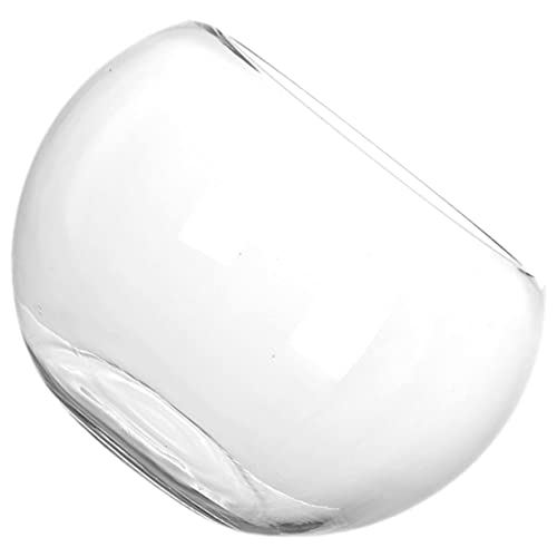 Holibanna Rundes Fischbecken Aquarien und Fischbecken klar großes Fischglas Gold wasserpflanzen Aquarium Transparentes Aquarium empfindlicher Bett-Tank Fischbecken Pflanzen Gewöhnliches Glas von Holibanna