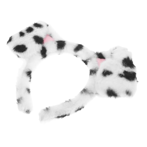 Holibanna Welpen Stirnband Hundezubehör Stirnband Mit Hundeohren Eselsohren Hundestirnband Tierstirnband Welpenkostüm Tierohrstirnband Hundeohren Stirnband Halloween-Ohren Stoff Weiß von Holibanna