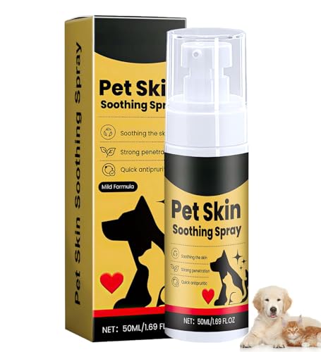 Anti Milben-Spray für Hunde,Pet Skin Treatment Spray,Dogs Skin Repair Spray,Nature Soothing Solution for Itchy Skin,Helps Alleviate Allergies Dry Itchy Skin (3) von Holibao
