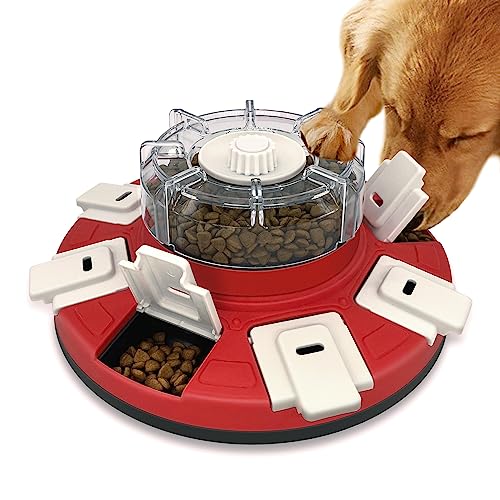 Holihoos Hunde-Puzzle-Spielzeug, langsamer Futterspender für große, mittelgroße und kleine Hunde, Leckerli-Spender, Hundespielzeug für IQ-Training und geistige Bereicherung, Stufe 1 und Stufe 2 (rot) Holihoos Hunde-Puzzle-Spielzeug, langsamer Futterspender für große, mittelgroße und kleine Hunde, Leckerli-Spender, Hundespielzeug für IQ-Training und geistige Bereicherung, Stufe 1 und Stufe 2 (rot) von Holihoos