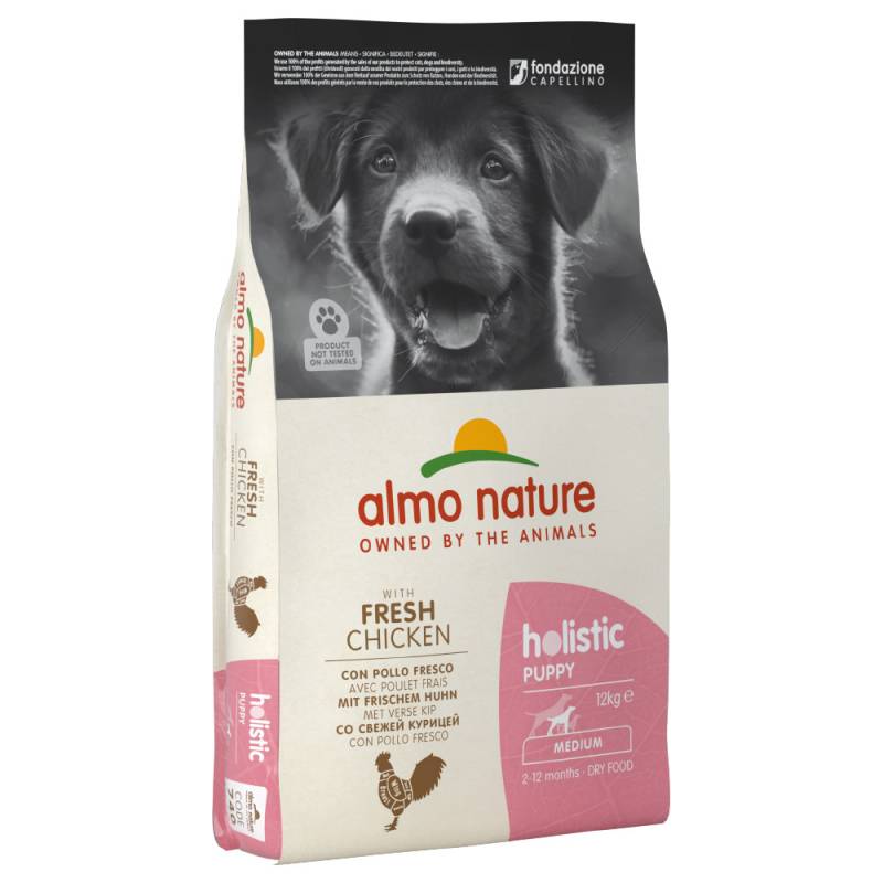 Sparpaket Almo Nature Holistic 2 x 12 kg - Puppy Huhn & Reis Medium von Almo Nature Holistic