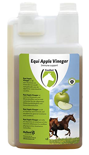 Excellent Equi Apfelessig - zur Unterstützung der Widerstandskraft und Kondition - Für Pferde geeignet - 1 Liter von Holland Animal Care