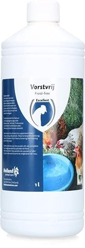 Excellent Frostproof 1 Liter - Hält Trinkwasser flüssig - Sorgt für frisches Trinkwasser - Geeignet für Hühner - Senkt die Gefriertemperatur auf -9 Grad Celsius von Holland Animal Care