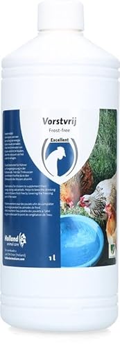 Excellent Frostproof 1 Liter - Hält Trinkwasser flüssig - Sorgt für frisches Trinkwasser - Geeignet für Hühner - Senkt die Gefriertemperatur auf -9 Grad Celsius von Holland Animal Care