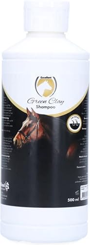 Excellent Green Clay Shampoo - Reinigt sehr mild Haut und Fell - Geeignet für Pferde - 1 Liter von Holland Animal Care
