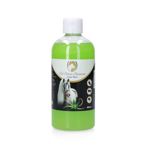 Excellent Hi Gloss Shampoo Aloe Vera - Hilft dem Pferd bei trockener Haut - Geeignet für Pferde – 500 ml von Holland Animal Care