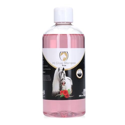 Excellent Hi Gloss Shampoo - 500 ml - Pferd Shampoo - Reinigendes und Pflegendes Shampoo - Mit Conditioner - für Schweif und Mähne - Geeignet für Pferde - Rose von Holland Animal Care