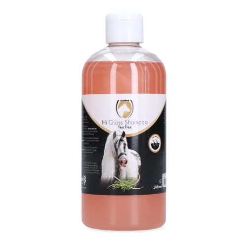 Excellent Hi Gloss Shampoo Tea Tree - Stark reinigendes und pflegendes Shampoo für Pferde - Perfekt für die Pflege von trockener, roter und gereizter Haut - Für das Pferd geeignet - 500 ml von Holland Animal Care