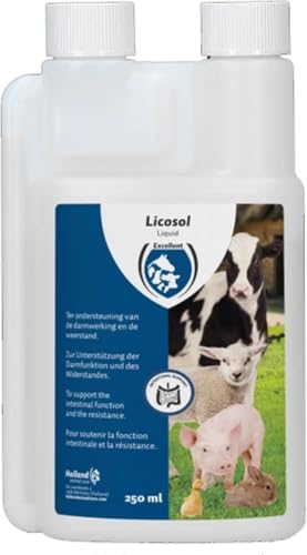 Excellent Licosol Liquid 250 ml - Unterstützung der Darmfunktion und Widerstandsfähigkeit von Jungtieren - Ergänzungsfuttermittel von Holland Animal Care
