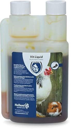Excellent VIT - Flüssiges Multivitamin - Flüssiges Vitamin - Ergänzende Tiernahrung - Hobby - Vitamin A, E, K3, B6, B1, B2-250 ml von Holland Animal Care