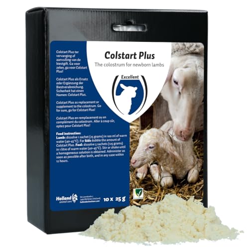Holland Animal Care Colstart Plus - Lämmer - Kolostralmilchpulver - Kolostrumersatz - 10 Beutel mit je 25 g von Holland Animal Care