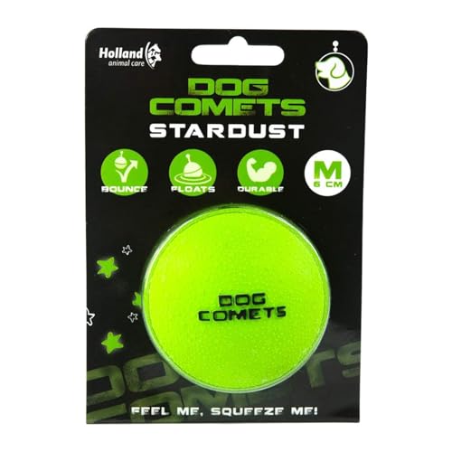 Dog Comets Ball Stardust - Hundespielzeug - Hundeball - Naturkautschuk - Grün - Ø6 cm von Dog Comets