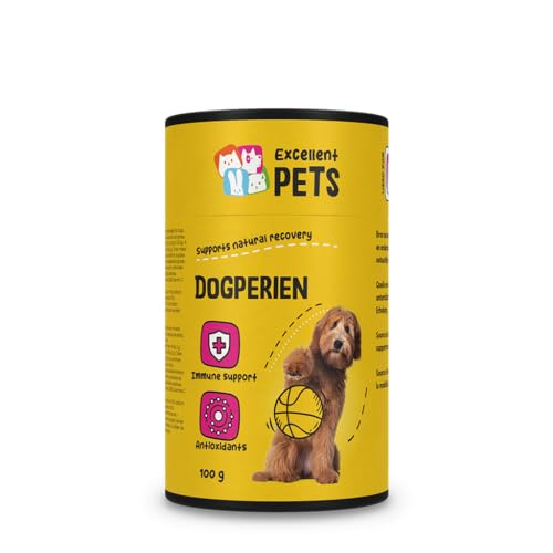 Excellent Dogperien - Ergänzende Tiernahrung - Trägt zur allgemeinen Gesundheit bei - Geeignet für Hunde - 100 Gramm von Holland Animal Care