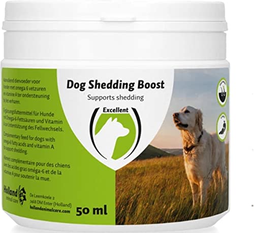 Holland Animal Care Excellent Hundehaarentfernung Boost mit Dosierer - Zur Unterstützung des Haarwuchses - Für Hunde geeignet - 50 ml von Holland Animal Care