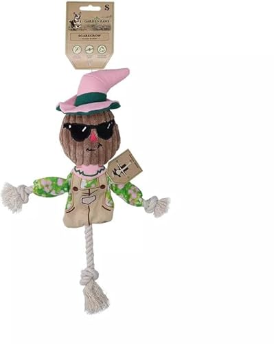 Holland Animal Care Garden Paws Zugleine S – Robuste Hundeleine – Hundespielzeug – 20 x 31 x 8 cm – Scarecrow Scary Harry von Holland Animal Care