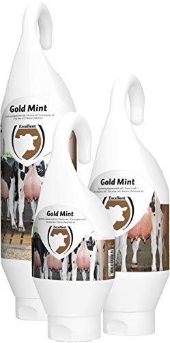 Excellent Gold Mint - Für eine beruhigende und pflegende Wirkung auf das Euter - In der Hängetube - Geeignet für Rinder - 1 Liter von Holland Animal Care