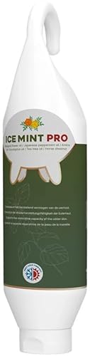 Holland Animal Care Ice Mint Pro Gel – 1 l – Mit Calendula – Euterpflege für Milchkühe – Eutergel für Kühe – Steh- und Hängetube von Holland Animal Care