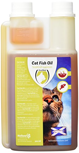 Excellent Lachsöl für Katzen- Cat Salmon Oil- gesundes Lachsöl für Katzen-500 ml von Holland Animal Care