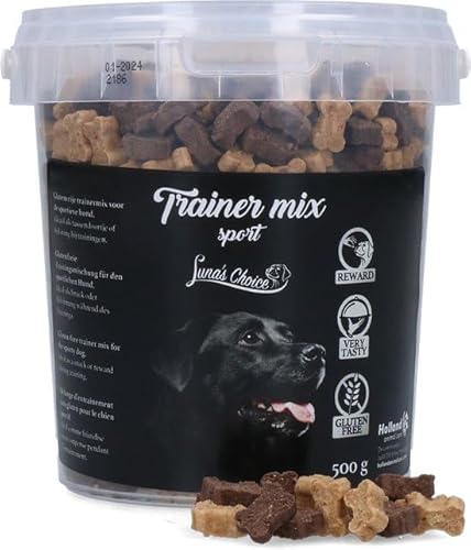 Luna's Choice Trainer-Mix mit Fleischgeschmack - Hundesnacks für das Training - Weiche Hundeleckerlis - Ohne Zuckerzusatz - Glutenfrei - 500 Gramm von Holland Animal Care