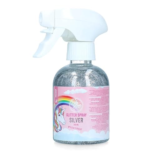 Lucky Horse Glitter Spray - Schönes Glitzern auf Fell, Mähne und Schweif - Für Pferde geeignet - 250 ml – Silber von Holland