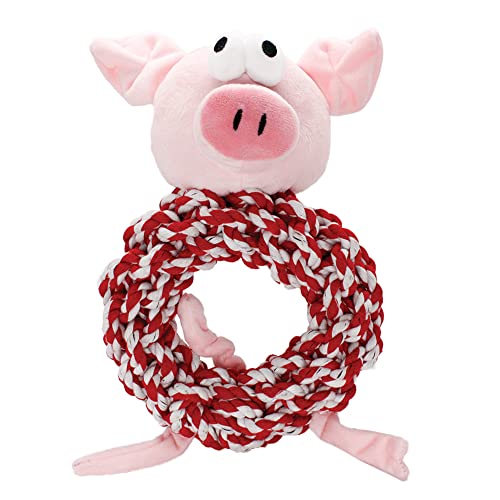 Holly & Robin Knottie Ring Schwein in in Decke Seil Spielzeug für Hunde von Holly & Robin