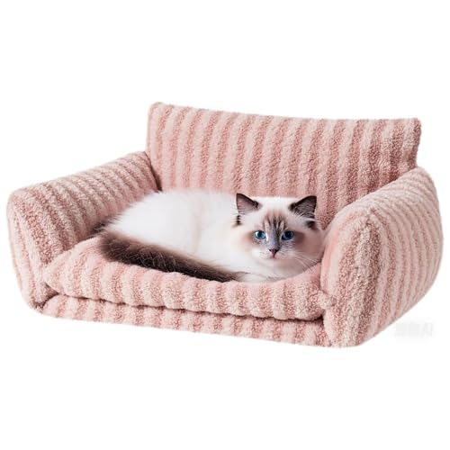 Hollypet Flauschiges Plüsch, multifunktional, doppellagig, weich, orthopädisches Sofa, Nest für kleine Katzen und Hunde (25 x 20 x 13 cm) von Hollypet