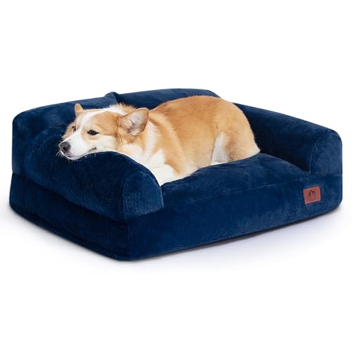 Hollypet Flauschiges Plüschsofa für Hunde und Katzen, weich, beruhigend, für mittelgroße und kleine Katzen und Hunde, Grau, 71,1 x 53,3 x 25,4 cm Hollypet Flauschiges Plüschsofa für Hunde und Katzen, weich, beruhigend, für mittelgroße und kleine Katzen und Hunde, Grau, 71,1 x 53,3 x 25,4 cm von Hollypet