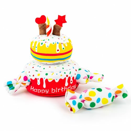 Hollypet Hide and Seek Quietschendes Hundespielzeug, interaktives Puzzle, Plüsch, gefülltes Welpenspielzeug, Kuchen Hollypet Hide and Seek Quietschendes Hundespielzeug, interaktives Puzzle, Plüsch, gefülltes Welpenspielzeug, Kuchen von Hollypet