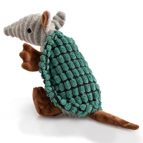 Hollypet Quietschendes Hundespielzeug aus Plüsch, gefülltes Gürteltier mit sauberen Zähnen für kleine, mittelgroße und große Hunde aller Rassen, Dunkelgrün, 20,3 cm Hollypet Quietschendes Hundespielzeug aus Plüsch, gefülltes Gürteltier mit sauberen Zähnen für kleine, mittelgroße und große Hunde aller Rassen, Dunkelgrün, 20,3 cm von Hollypet
