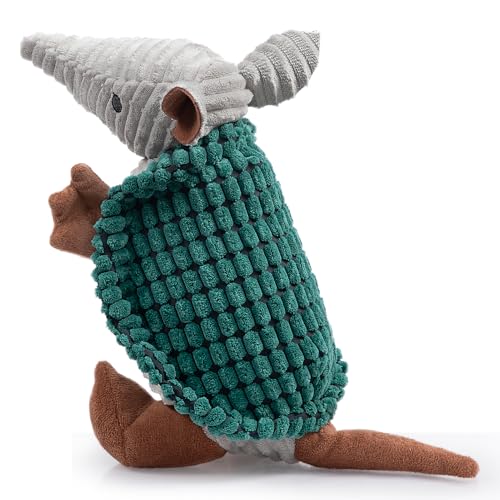 Hollypet Quietschendes Hundespielzeug aus Plüsch, gefülltes Gürteltier mit sauberen Zähnen für kleine, mittelgroße und große Hunde aller Rassen, Dunkelgrün, 25,4 cm Hollypet Quietschendes Hundespielzeug aus Plüsch, gefülltes Gürteltier mit sauberen Zähnen für kleine, mittelgroße und große Hunde aller Rassen, Dunkelgrün, 25,4 cm von Hollypet
