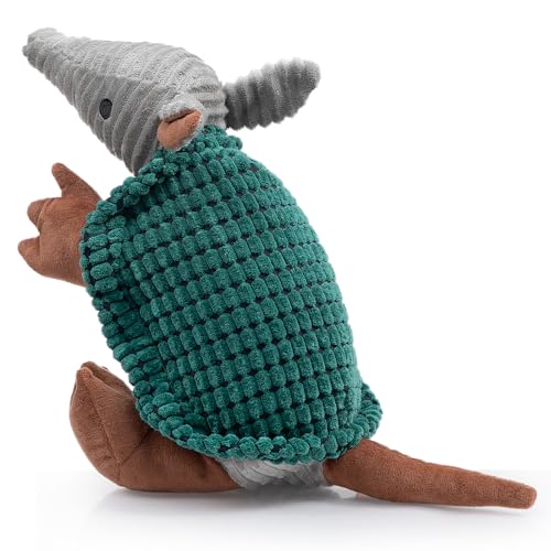 Hollypet Quietschendes Hundespielzeug aus Plüsch, gefülltes Gürteltier mit sauberen Zähnen für kleine, mittelgroße und große Hunde aller Rassen, Dunkelgrün, 35,6 cm Hollypet Quietschendes Hundespielzeug aus Plüsch, gefülltes Gürteltier mit sauberen Zähnen für kleine, mittelgroße und große Hunde aller Rassen, Dunkelgrün, 35,6 cm von Hollypet