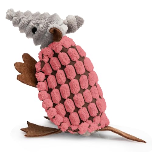 Hollypet Quietschendes Hundespielzeug aus Plüsch, gefülltes Gürteltier mit sauberen Zähnen für kleine, mittelgroße und große Hunde aller Rassen, Hellrosa, 15,2 cm Hollypet Quietschendes Hundespielzeug aus Plüsch, gefülltes Gürteltier mit sauberen Zähnen für kleine, mittelgroße und große Hunde aller Rassen, Hellrosa, 15,2 cm von Hollypet