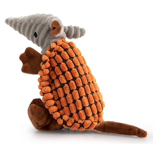 Hollypet Quietschendes Hundespielzeug aus Plüsch, gefülltes Gürteltier mit sauberen Zähnen für kleine, mittelgroße und große Hunde aller Rassen, Mandarine, 20,3 cm Hollypet Quietschendes Hundespielzeug aus Plüsch, gefülltes Gürteltier mit sauberen Zähnen für kleine, mittelgroße und große Hunde aller Rassen, Mandarine, 20,3 cm von Hollypet