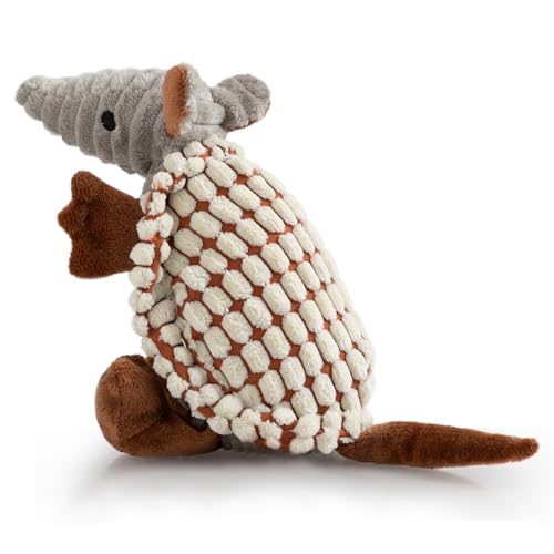 Hollypet Quietschendes Hundespielzeug aus Plüsch, gefülltes Gürteltier mit sauberen Zähnen für kleine, mittelgroße und große Hunde aller Rassen, Milchweiß, 20,3 cm Hollypet Quietschendes Hundespielzeug aus Plüsch, gefülltes Gürteltier mit sauberen Zähnen für kleine, mittelgroße und große Hunde aller Rassen, Milchweiß, 20,3 cm von Hollypet