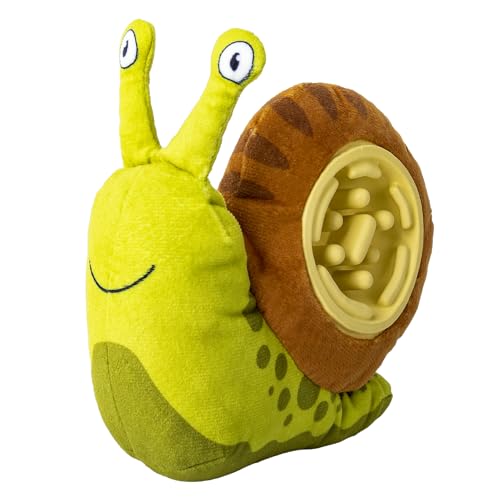 Hollypet Quietschendes Plüsch-Hundespielzeug mit langsamem Fressnapf, interaktives Kauspielzeug für kleine und mittelgroße Hunde, Schnecke Hollypet Quietschendes Plüsch-Hundespielzeug mit langsamem Fressnapf, interaktives Kauspielzeug für kleine und mittelgroße Hunde, Schnecke von Hollypet