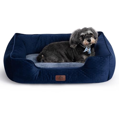 Hollypet Rechteckiges Hundebett für mittelgroße und große Hunde, abnehmbar, waschbar, mikrowellengeeignet, gesteppt, weich, beruhigend, schlafend, langlebig, Haustier-Kuscheltier mit rutschfester Hollypet Rechteckiges Hundebett für mittelgroße und große Hunde, abnehmbar, waschbar, mikrowellengeeignet, gesteppt, weich, beruhigend, schlafend, langlebig, Haustier-Kuscheltier mit rutschfester von Hollypet